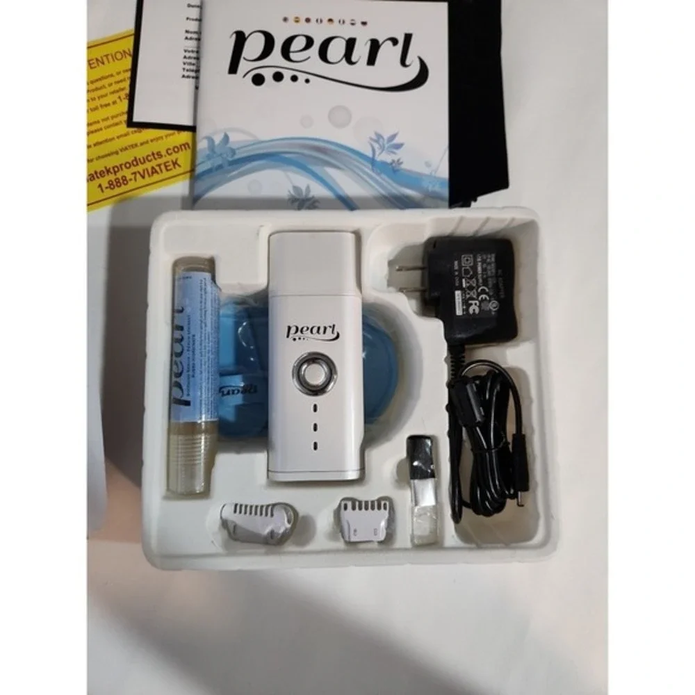 Pearl  - Hair removal system - cordless - white‎ pearlescent/chrome accents